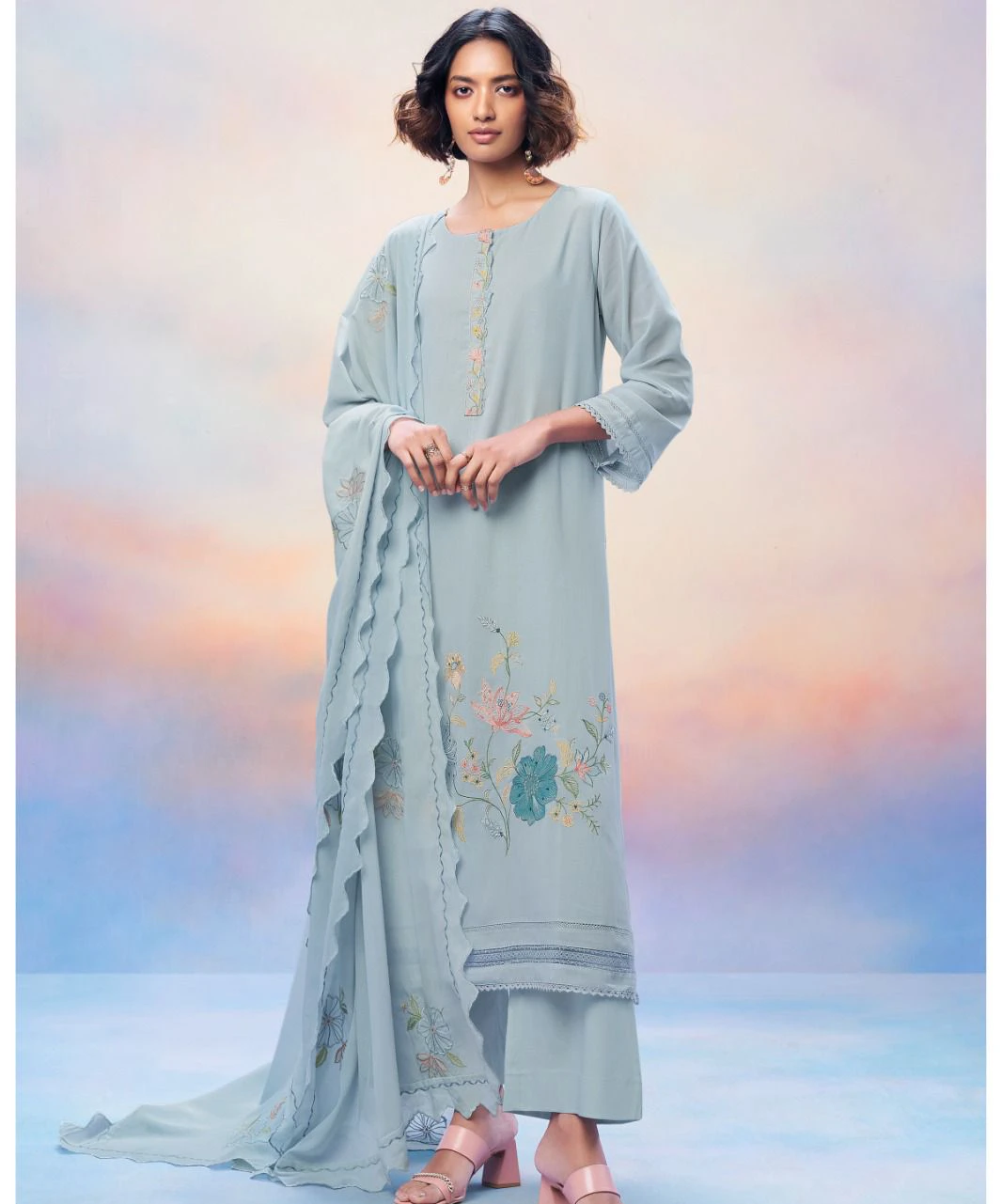 Ganga Anwita 2599 Premium Voil Solid Wholesale Fancy Salwar Suit Catalog